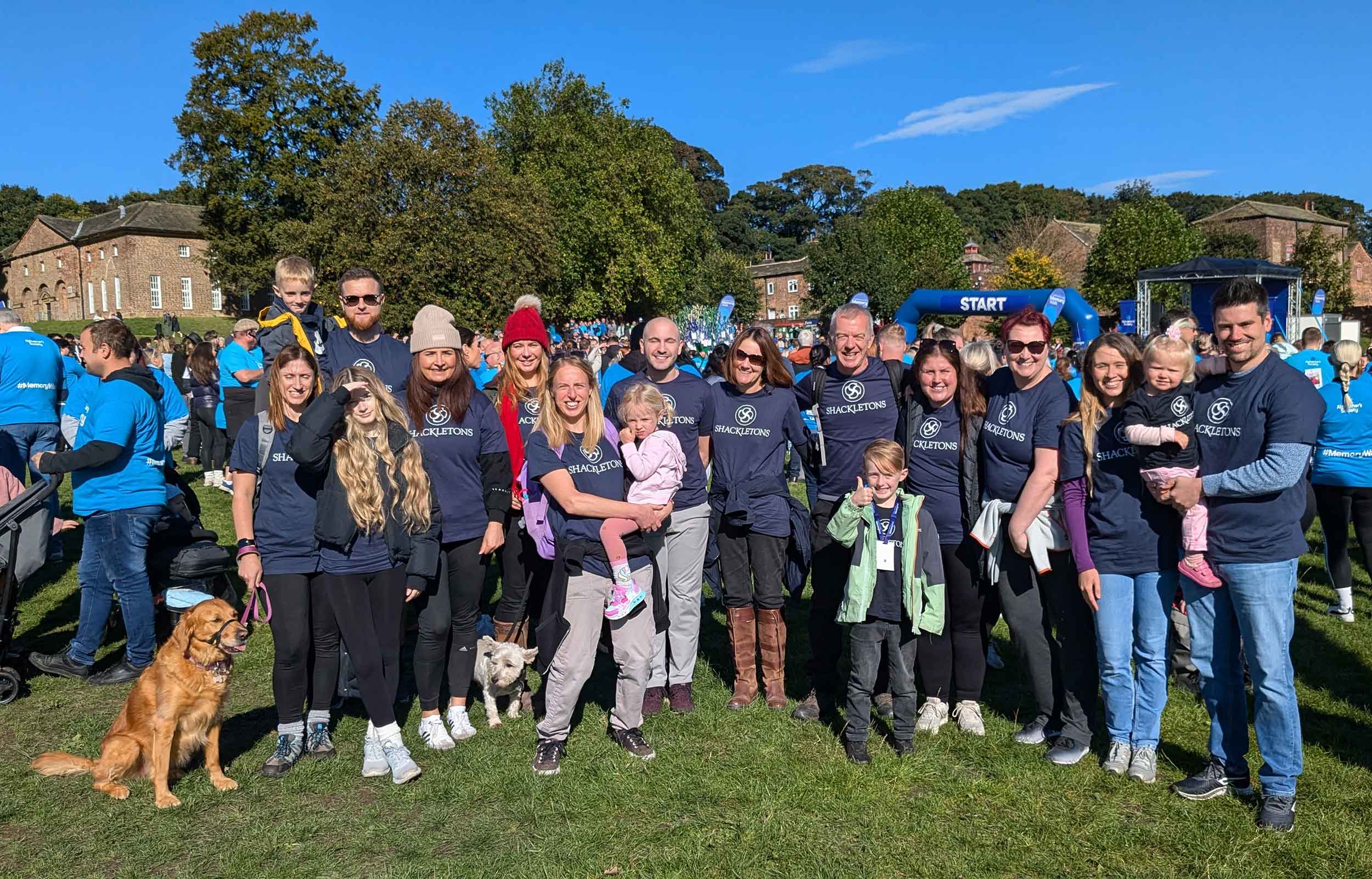 Shackletons employees and family at the Memory Walk in Leeds 2024.  