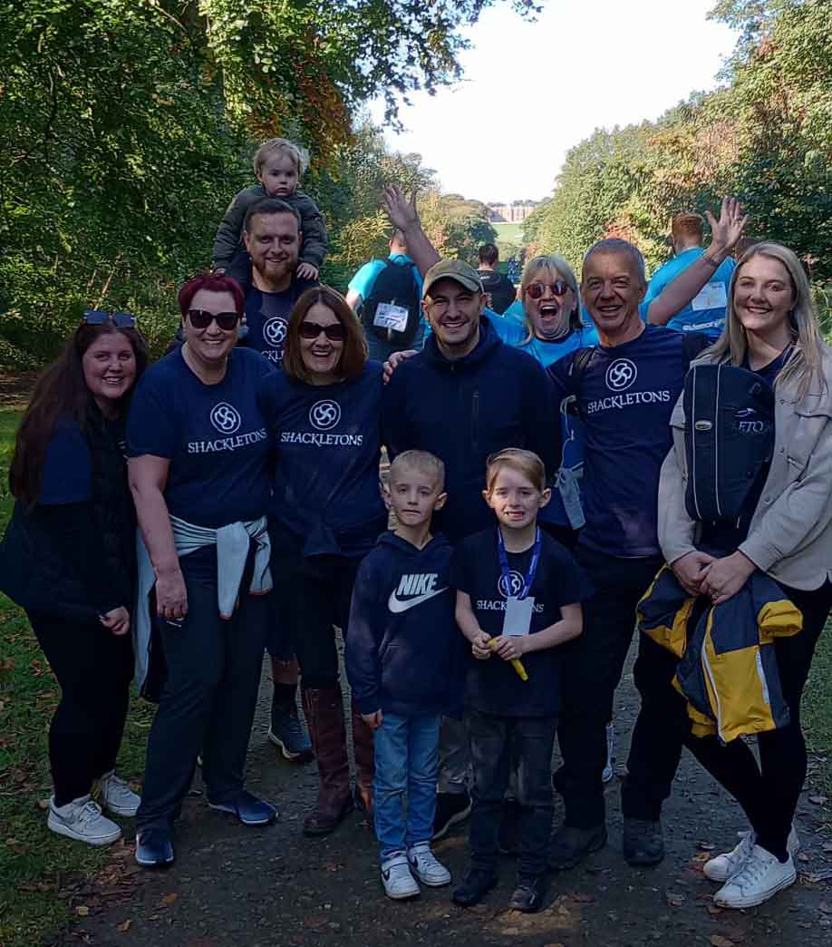 Shackletons employees and family at the Memory Walk in Leeds 2024.  